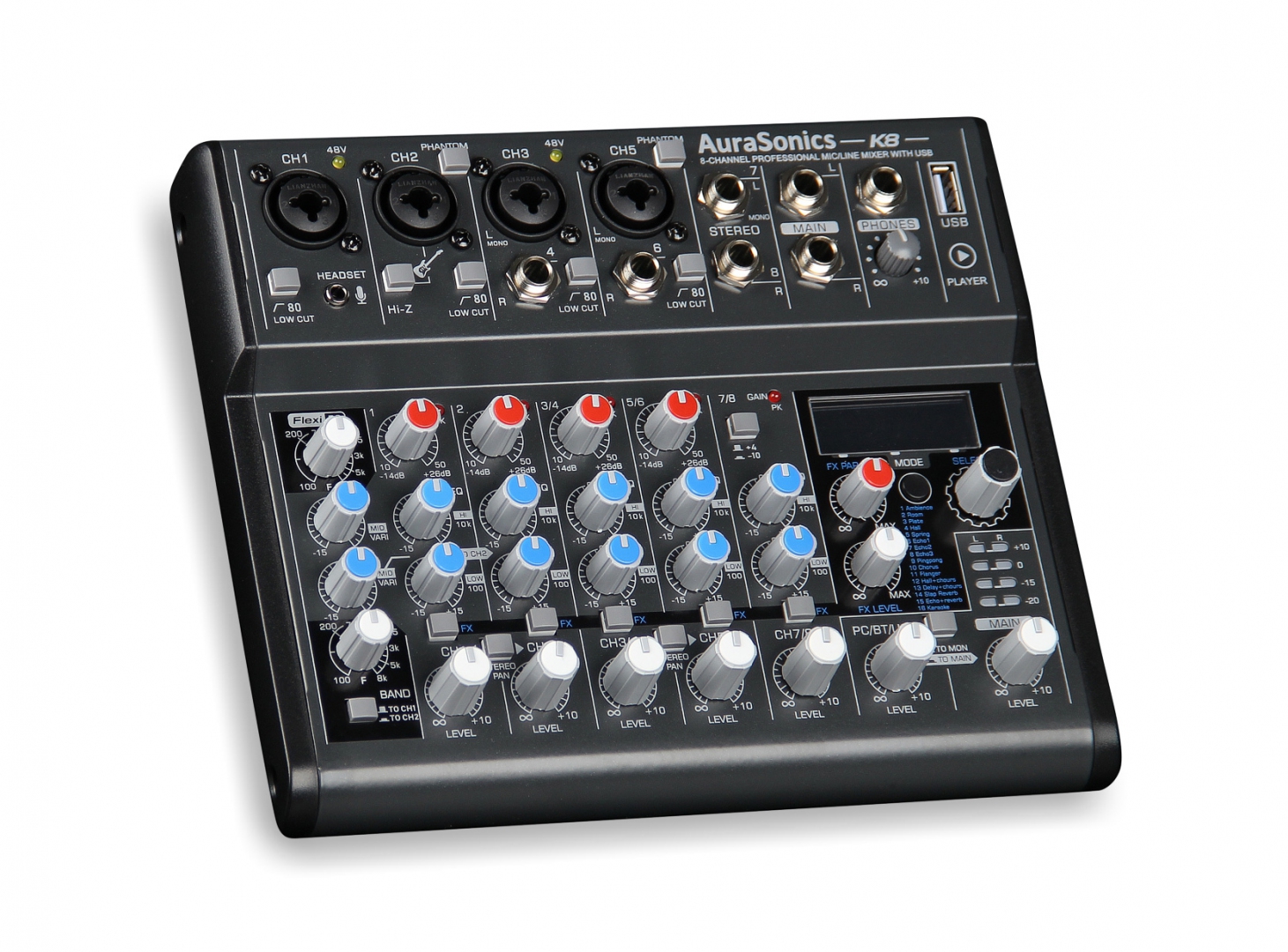 AuraSonics K8 компактный микшерный пульт в Белорецке