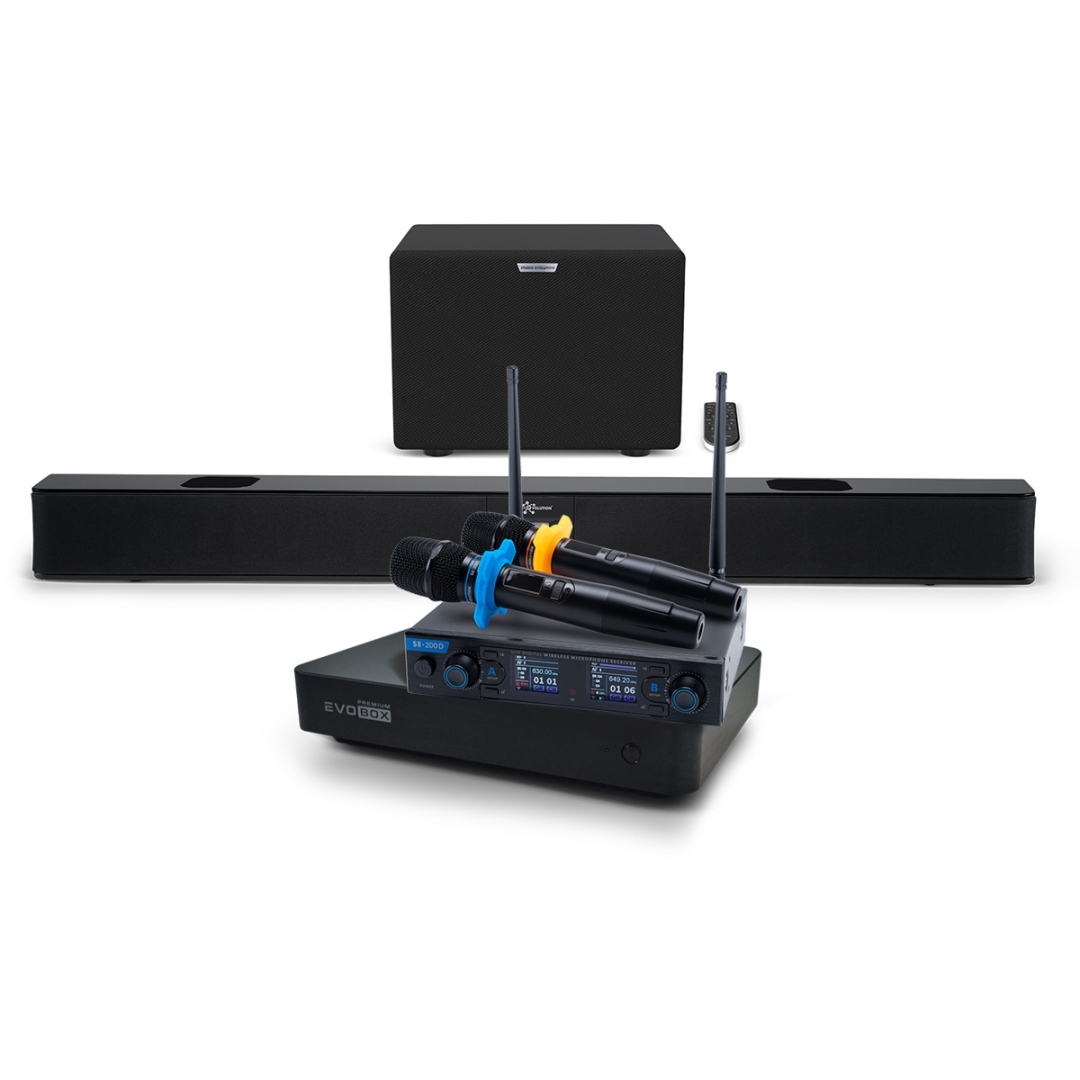 Hi-End караоке-система EVOBOX Premium + EvoSoundBar (саундбар с караоке) в Белорецке