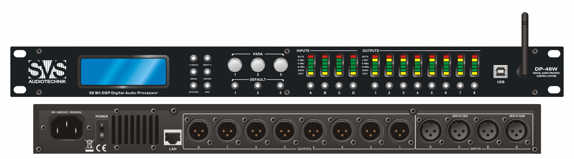 SVS Audiotechnik DP-48W Цифровой процессор: 4 входа 8 выходов в Белорецке
