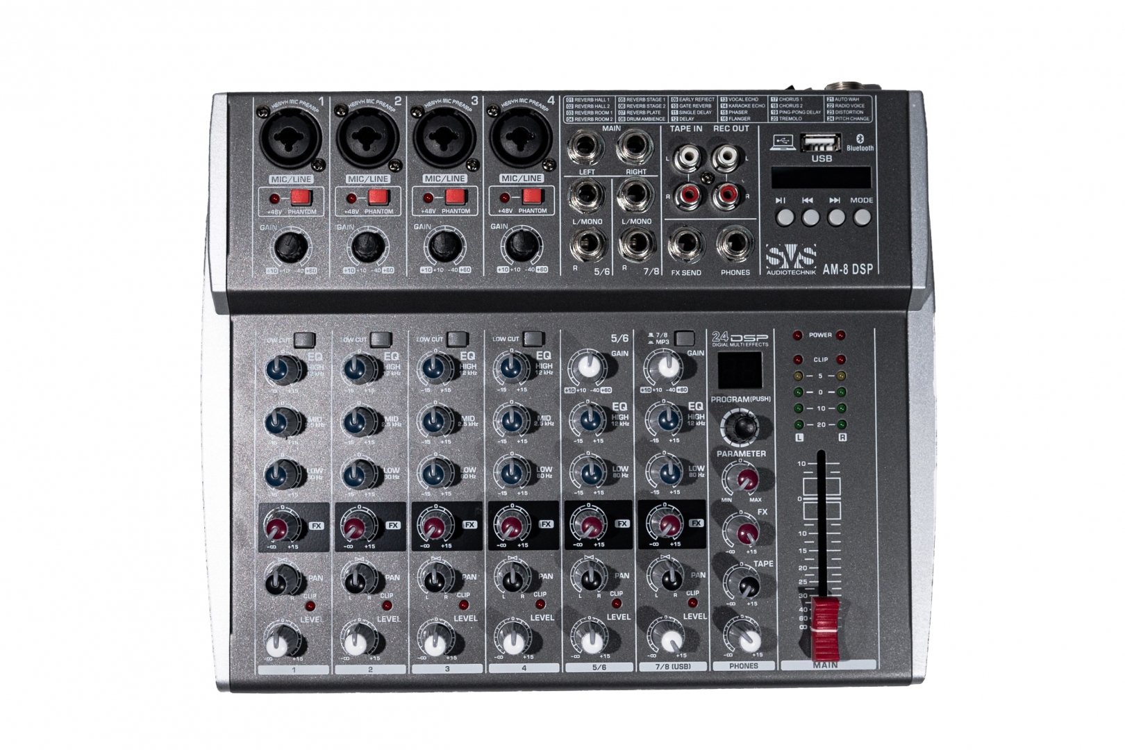SVS Audiotechnik mixers AM-8 DSP Микшерный пульт аналоговый, 8-канальный в Белорецке